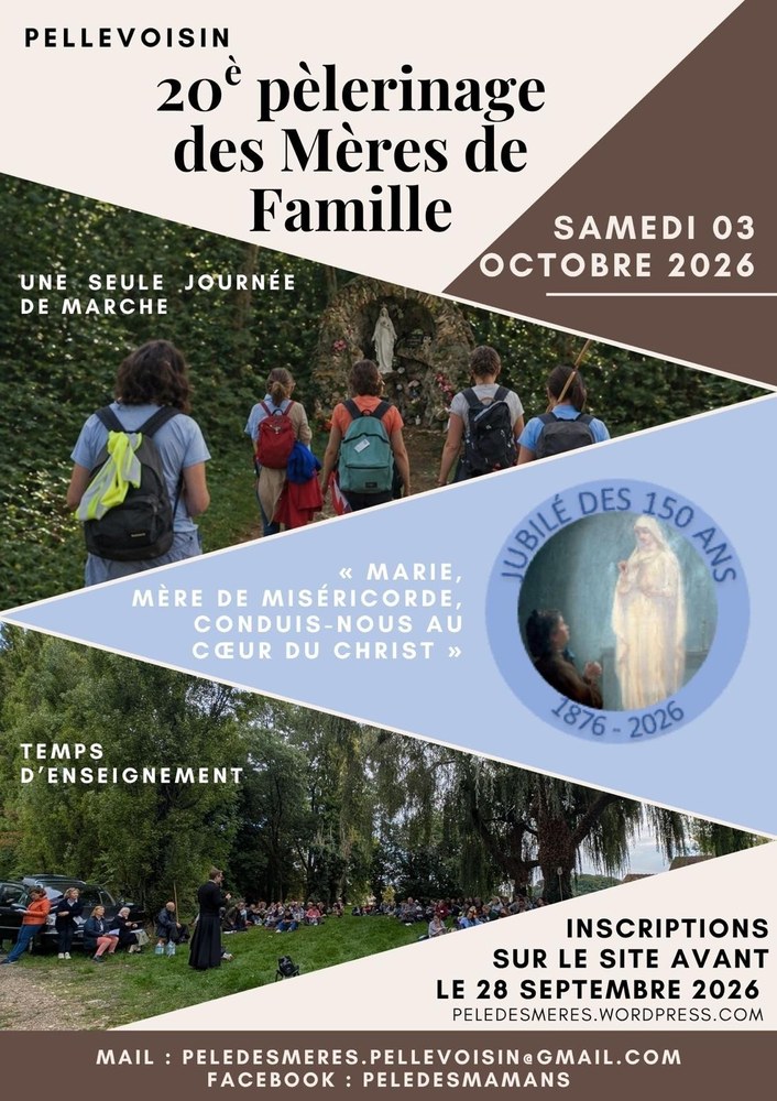 Pèlerinage des mères de famille 2026